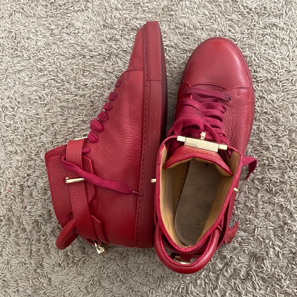 All leather Red Buscemi sneakers